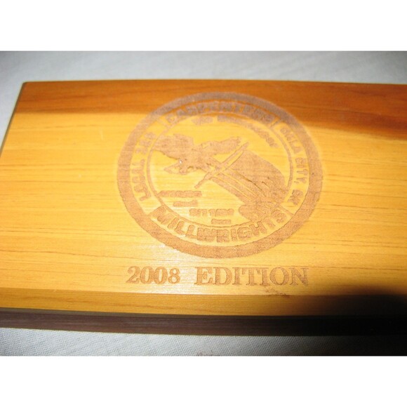 2008 Carpenters Millwrights Sharpening Stone Wooden Box McCoy No Knife Included - Picture 3 of 3